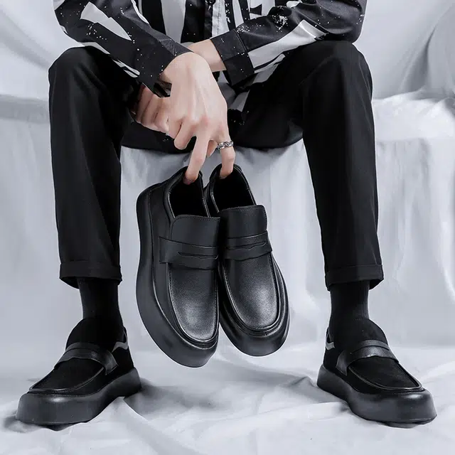 健休 风雅舒适商务 低帮 生活休闲鞋 男款 黑色