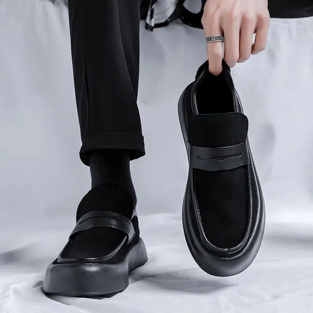 健休 风雅舒适商务 低帮 生活休闲鞋 男款 黑色