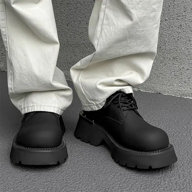 健休 二层牛皮牛皮革 舒适百搭 休闲鞋 男款 黑色