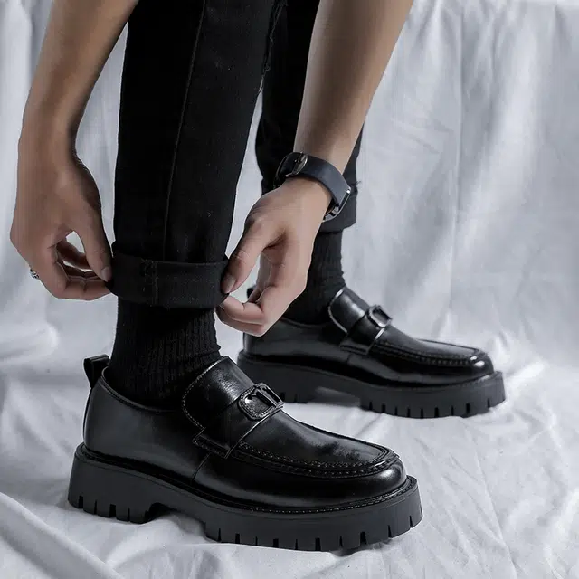 健休 二层牛皮 时尚百搭舒适 休闲鞋 男款