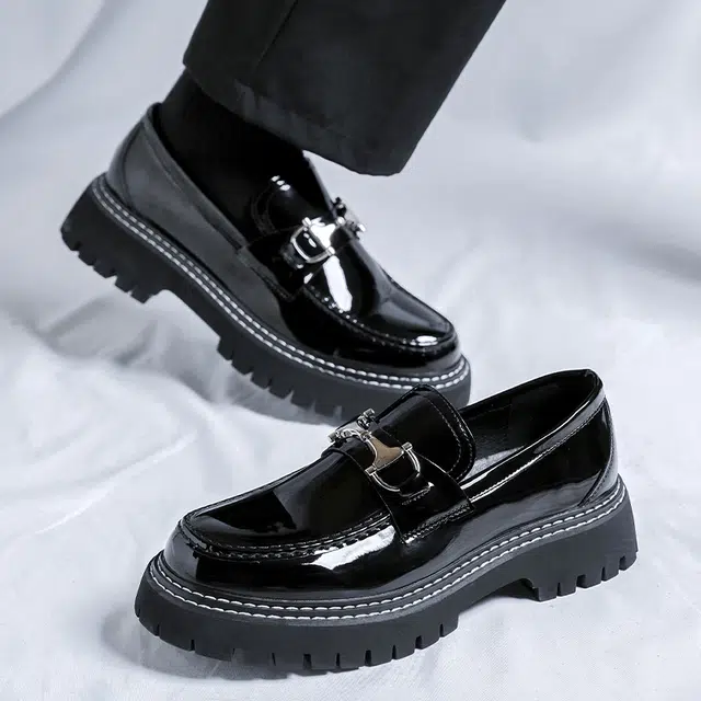 健休 牛皮革 简约商务 正装皮鞋 男款 黑色