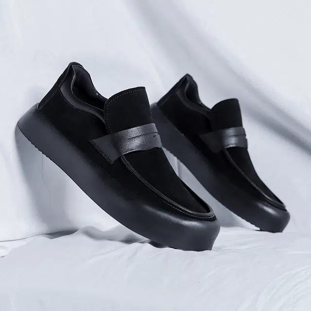 健休 风雅舒适商务 低帮 生活休闲鞋 男款 黑色