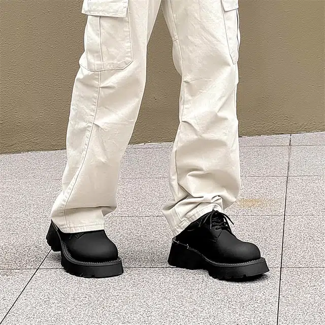 健休 二层牛皮牛皮革 舒适百搭 休闲鞋 男款 黑色