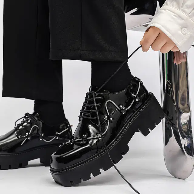 健休 二层牛皮 舒适时尚百搭耐磨 休闲鞋 男款 黑色