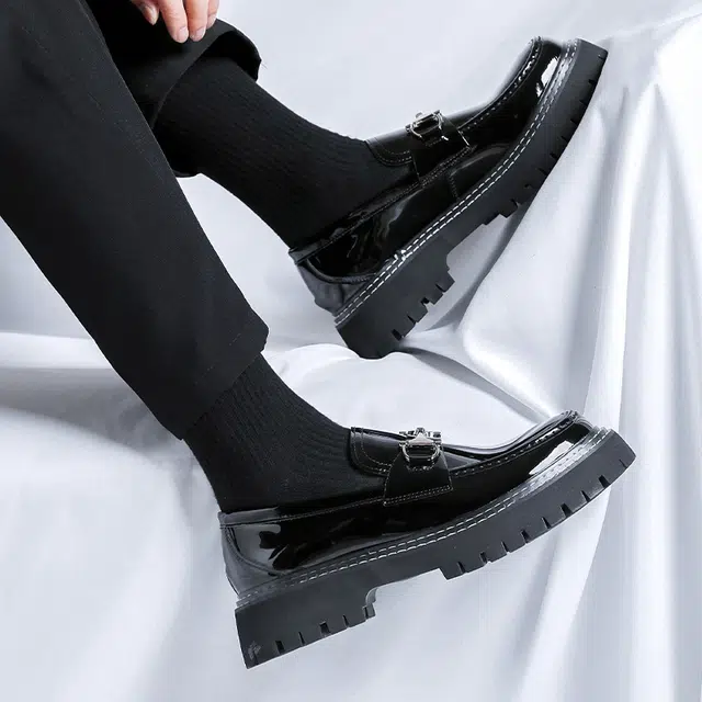 健休 牛皮革 简约商务 正装皮鞋 男款 黑色