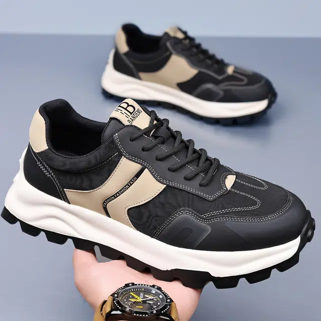 健休 二层牛皮 舒适百搭 耐磨 低帮 生活休闲鞋 男款 黑色