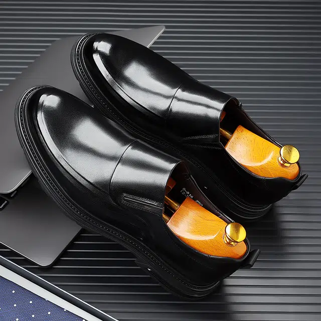 健休 二层牛皮 轻便简约 舒适耐磨 休闲鞋 男款