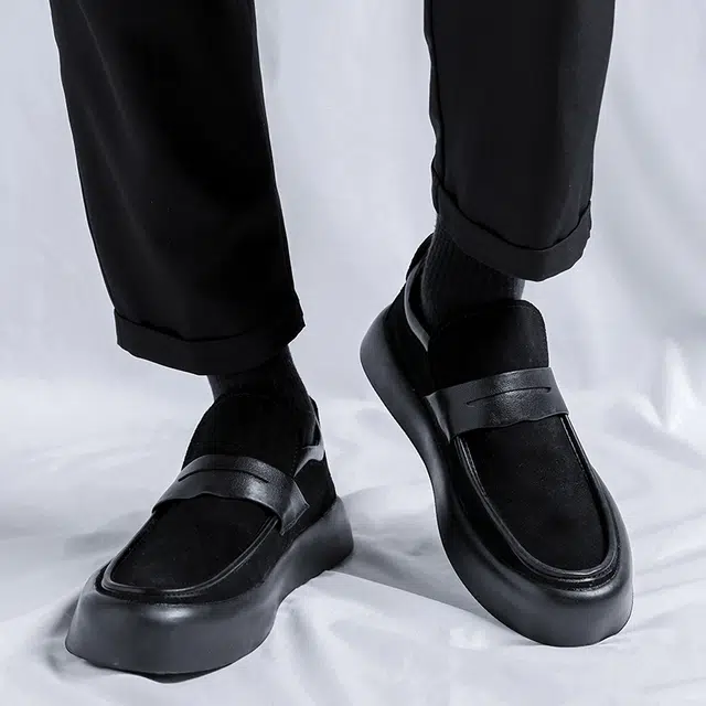 健休 风雅舒适商务 低帮 生活休闲鞋 男款 黑色