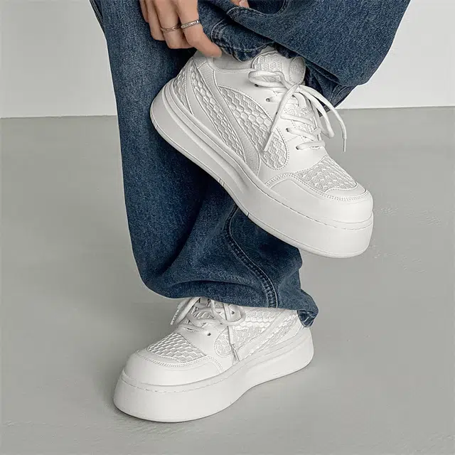 健休 舒适商务 低帮 生活休闲鞋 男款 白色