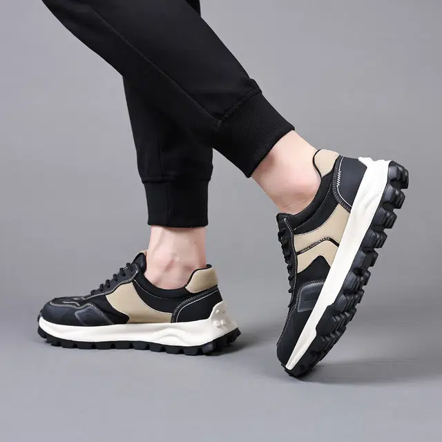 健休 二层牛皮 舒适百搭 耐磨 低帮 生活休闲鞋 男款 黑色