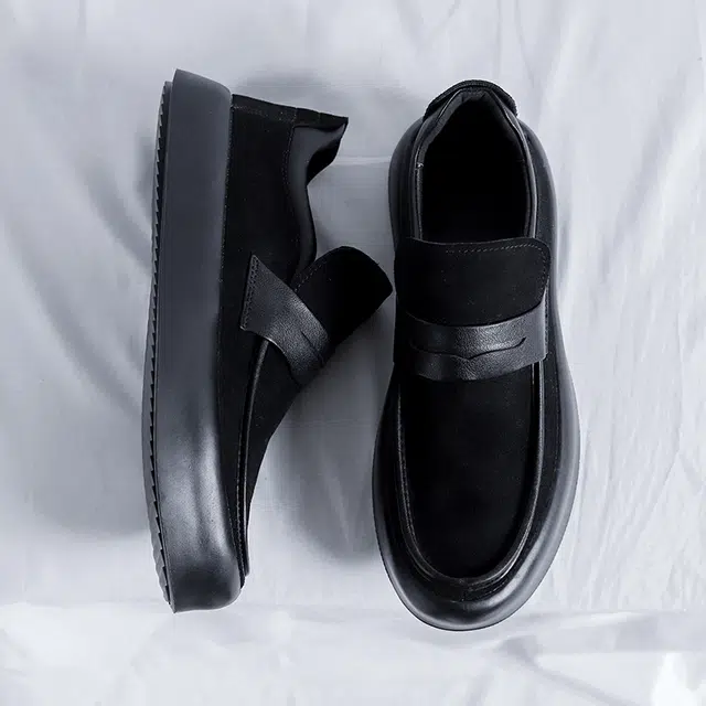 健休 风雅舒适商务 低帮 生活休闲鞋 男款 黑色