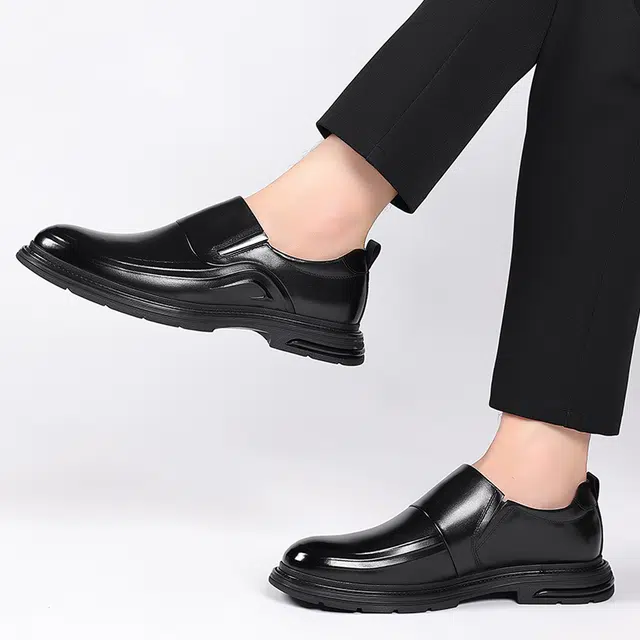 健休 二层牛皮 轻便简约 舒适耐磨 休闲鞋 男款