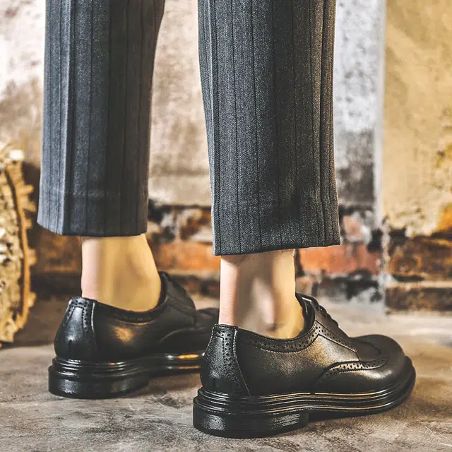 健休 二层牛皮 经典百搭 日常通勤 舒适轻便 休闲鞋 男款