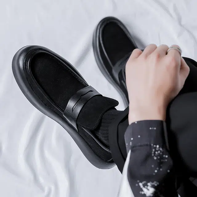 健休 风雅舒适商务 低帮 生活休闲鞋 男款 黑色