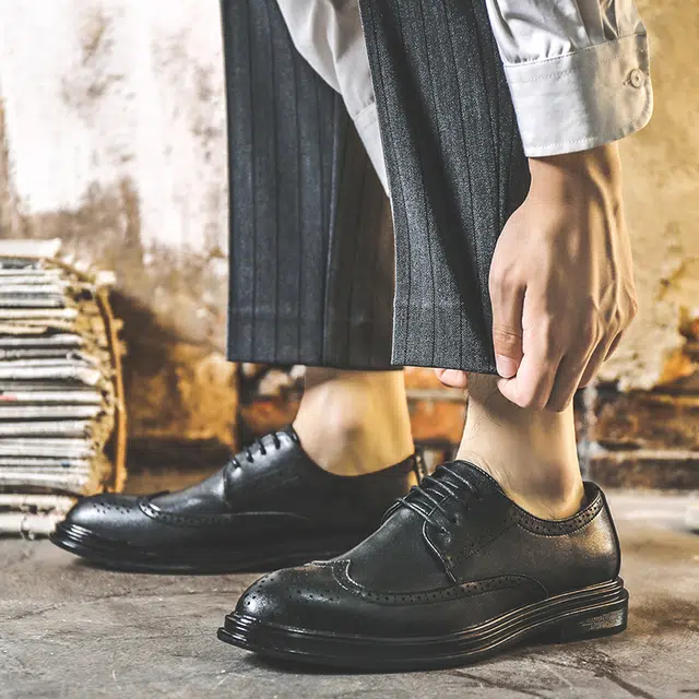 健休 二层牛皮 经典百搭 日常通勤 舒适轻便 休闲鞋 男款