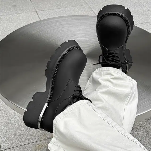 健休 二层牛皮牛皮革 舒适百搭 休闲鞋 男款 黑色