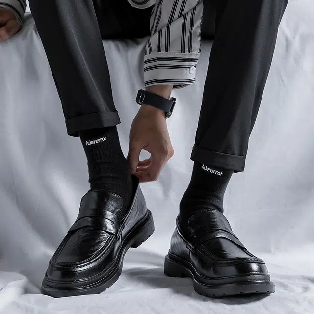 健休 二层牛皮 时尚潮流 百搭舒适 休闲鞋 男款 黑色