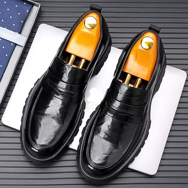 健休 头层牛皮 简约舒适休闲百搭潮流 正装皮鞋 男款