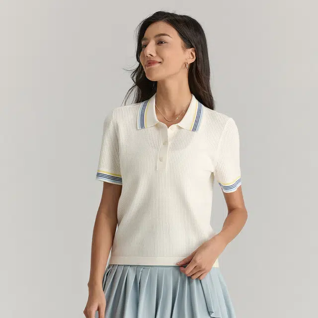 Wilson SS25 TENNIS Addison Knit POLO