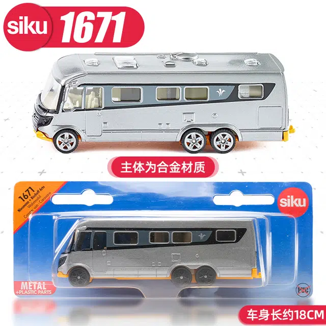 驰誉模型 尼斯曼-比绍夫露营车 成品模型 合金车模 收藏摆件 小比例车模