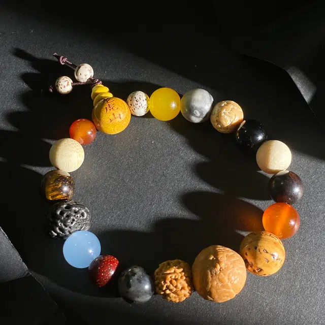 【龙虎山流通处十八籽】 喜宝春花 过合香多宝佛珠水晶转运珠平安喜乐诸事顺利纳福搭配串福气本命年饰品好运 合香珠 手串 男女同款情侣款