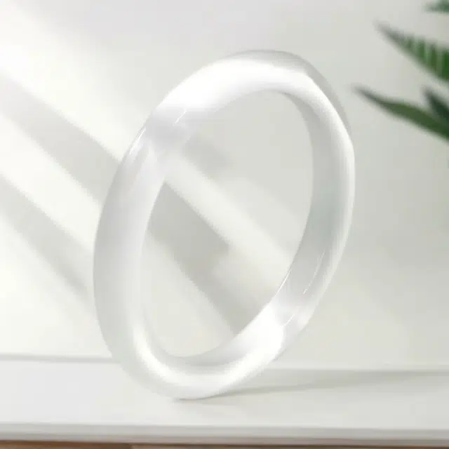 【白月光青花瓷】 喜宝春花 九紫离火一步一响新中式国风轻奢百搭高级清冷感简约风贵妃汉服气质显白好运 玻璃猫眼 手镯 女款