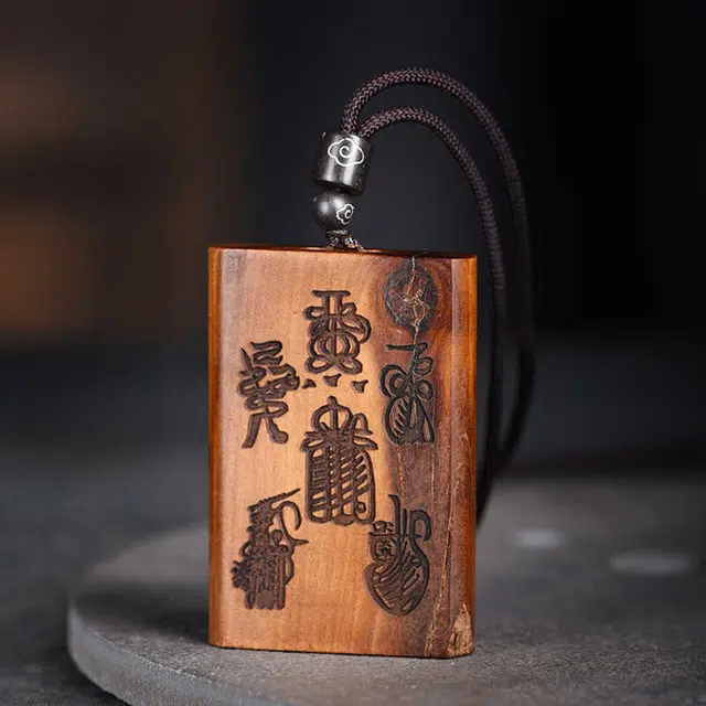 喜宝春花 诸事喜乐国风小众新中式复古新中式百搭福禄吉祥时尚百搭好运 雷击木 项链 男女同款情侣款