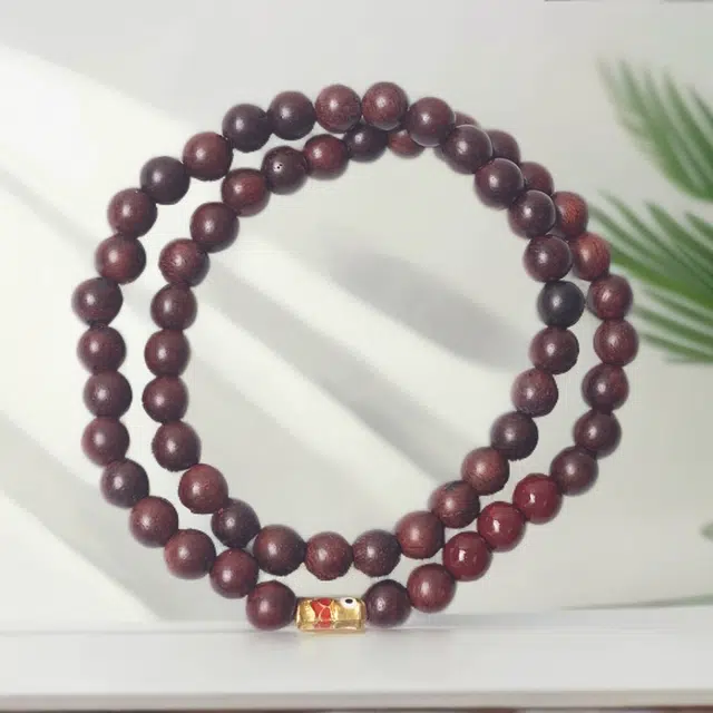 喜宝春花 锦鲤 诸事喜乐国风小众新中式复古新中式百搭福禄吉祥时尚百搭好运 檀木 手串 男女同款情侣款