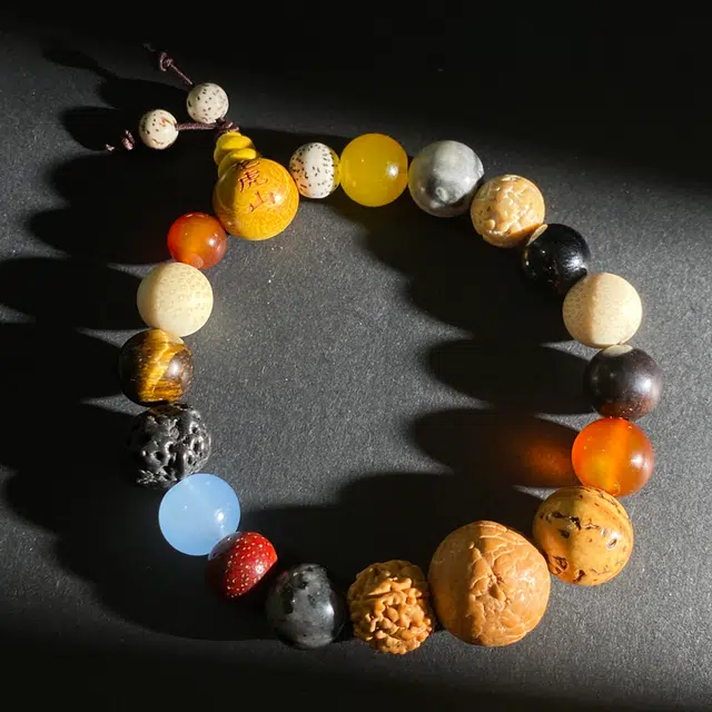 【龙虎山流通处十八籽】 喜宝春花 过合香多宝佛珠水晶转运珠平安喜乐诸事顺利纳福搭配串福气本命年饰品好运 合香珠 手串 男女同款情侣款