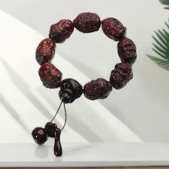喜宝春花 一念神魔  诸事喜乐国风小众新中式复古新中式百搭福禄吉祥时尚百搭好运 紫檀属 手串 男女同款情侣款