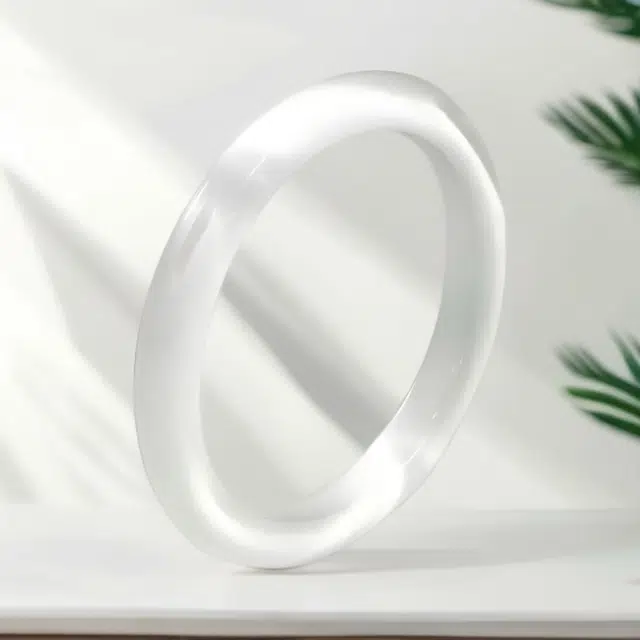 【白月光青花瓷】 喜宝春花 九紫离火一步一响新中式国风轻奢百搭高级清冷感简约风贵妃汉服气质显白好运 玻璃猫眼 手镯 女款