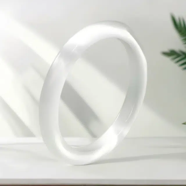 【白月光青花瓷】 喜宝春花 九紫离火一步一响新中式国风轻奢百搭高级清冷感简约风贵妃汉服气质显白好运 玻璃猫眼 手镯 女款