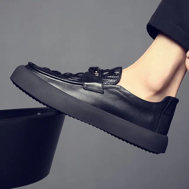 百伦韩 舒适百搭 防滑耐磨 休闲鞋 男款 黑色