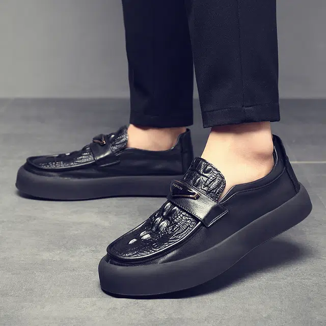 百伦韩 舒适百搭 防滑耐磨 休闲鞋 男款 黑色