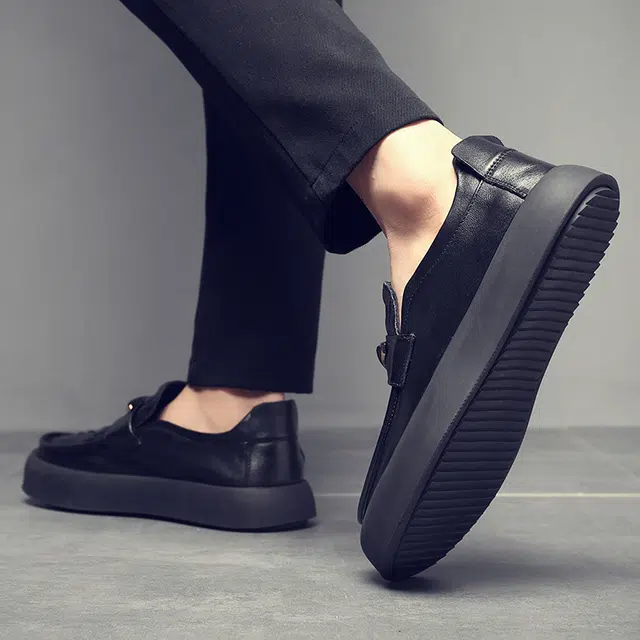 百伦韩 舒适百搭 防滑耐磨 休闲鞋 男款 黑色