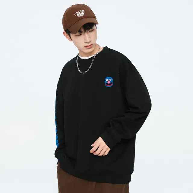 Sesame Street Logo Fleece Pullover Sweatshirt