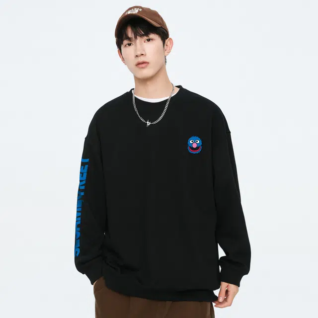 Sesame Street Logo Fleece Pullover Sweatshirt