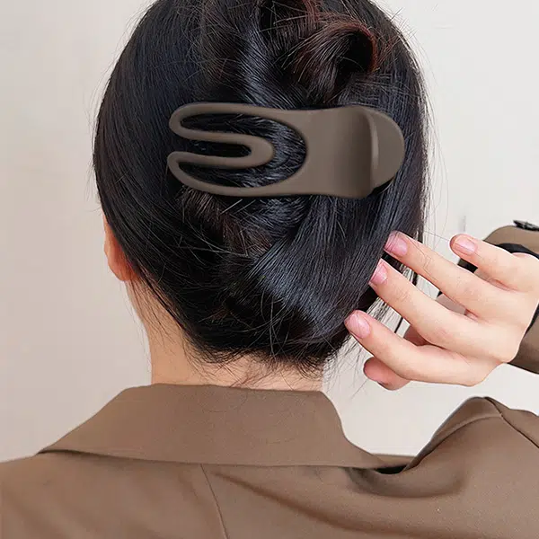 左欧 短发半扎后脑勺发量少抓夹鸭嘴夹 发夹 女款
