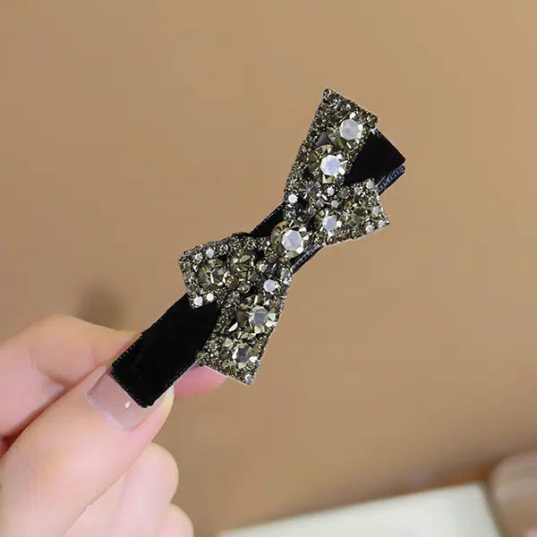 左欧 蝴蝶结八字刘海夹侧边 发夹 女款