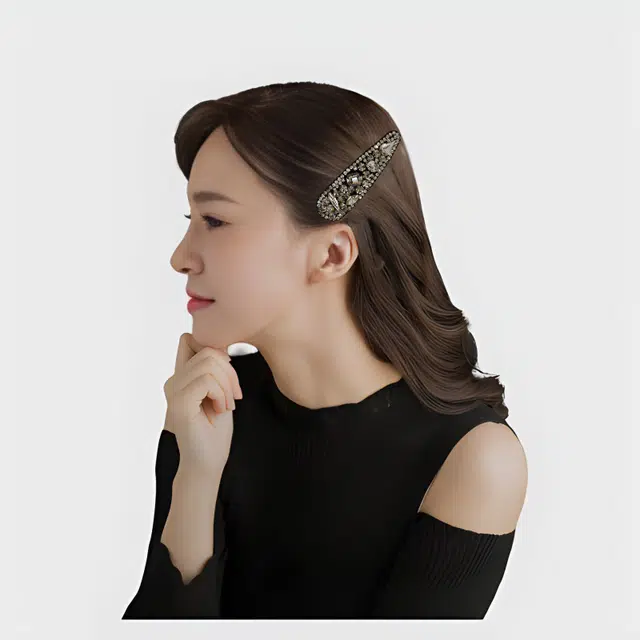 左欧 闪亮刘海侧边夹 精致轻奢优雅高级感 发夹 女款