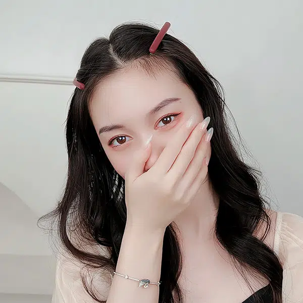 左欧 高级简约磨砂 宽边碎发一字夹前额侧边无痕 发夹 女款