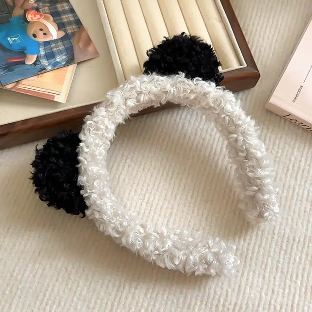 左欧 熊猫超萌卡通防滑压发 发箍 女款