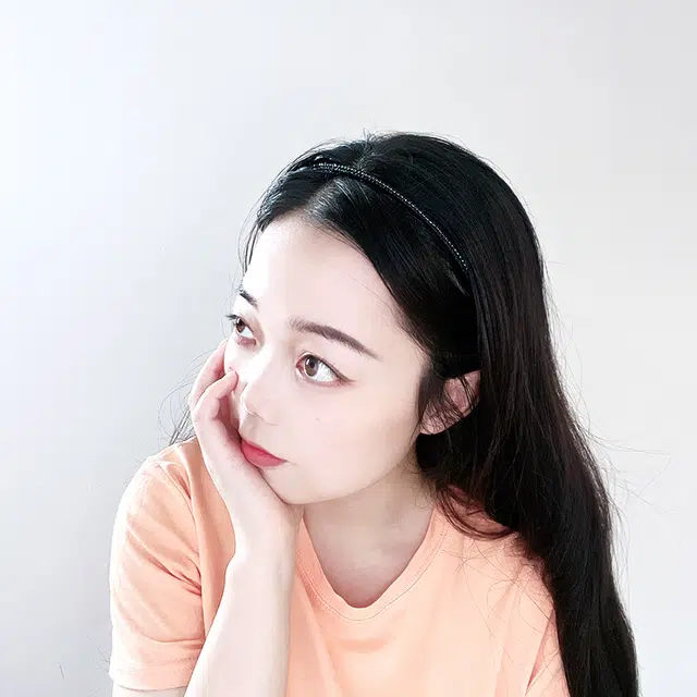 左欧 极细高级感细黑色不勒头防滑显脸小减龄发捆 发箍 女款