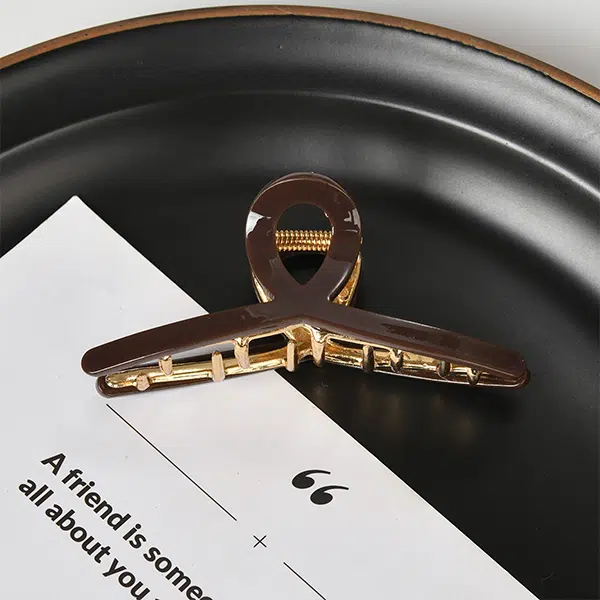 左欧 发量少 后脑勺盘发 高级感鲨鱼夹 发夹 女款