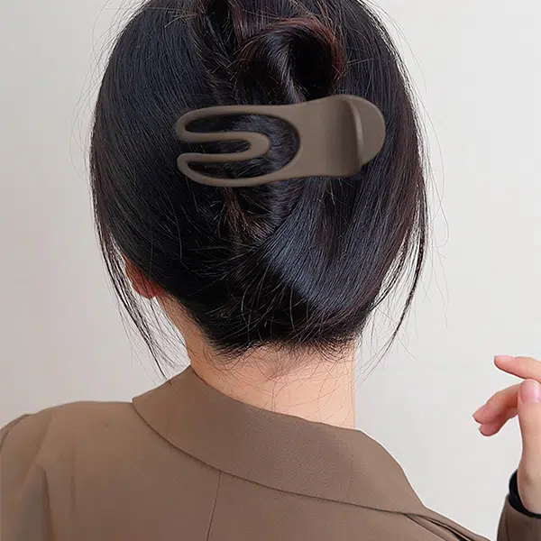 左欧 短发半扎后脑勺发量少抓夹鸭嘴夹 发夹 女款