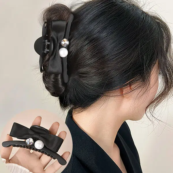 左欧 蝴蝶结抓夹中号后脑勺鲨鱼夹 发夹 女款