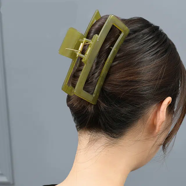 左欧 发量多方形厚头发后脑勺盘 发夹 女款