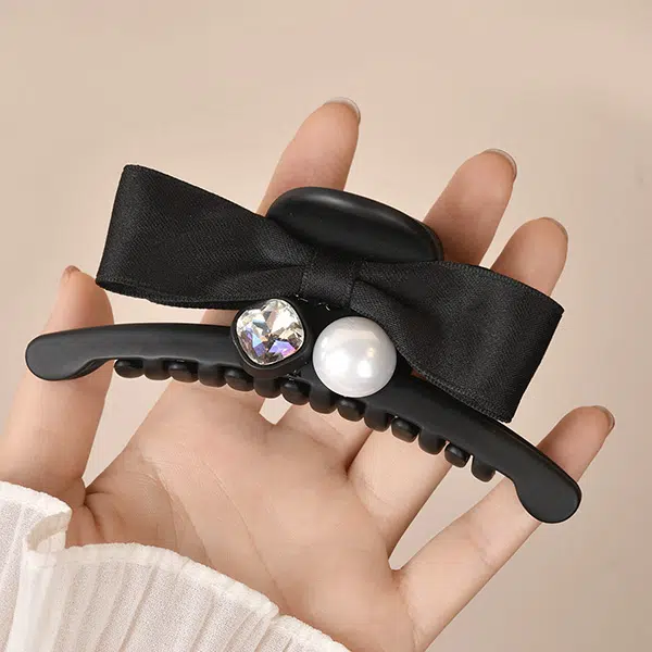 左欧 蝴蝶结抓夹中号后脑勺鲨鱼夹 发夹 女款