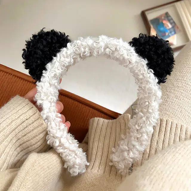 左欧 熊猫超萌卡通防滑压发 发箍 女款