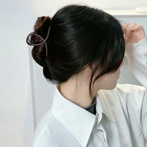 左欧 金属抓夹气质鲨鱼夹后脑勺 发夹 女款